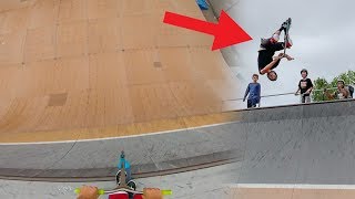 ALL NEW SCOOTER TRICK ON VERT RAMP!