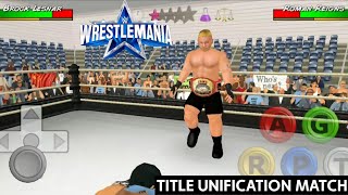 Brock Lesnar vs Roman Reigns Title Unification Match in Wrestlemania 38