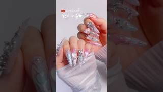 3D Nails in Y2K Style💅 #shorts #asmr #nails