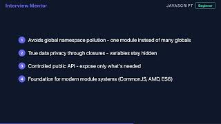 What is the Module Pattern in JavaScript? | Beginner Explanation