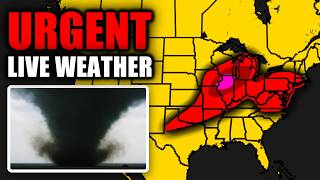 🔴 LIVE - TORNADO OUTBREAK SLAMS ILLINOIS NEAR CHICAGO - STORM CHASERS ON IT...