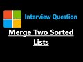 Merge Two Sorted Lists - Leetcode 21 - Python