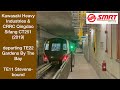 SMRT Trains [TEL] Kawasaki & CRRC Sifang CT251 [2019] departing Gdns By The Bay (➡️ Stevens)