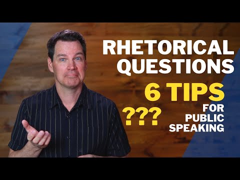What is a danger of opening a speech with a rhetorical question quizlet?