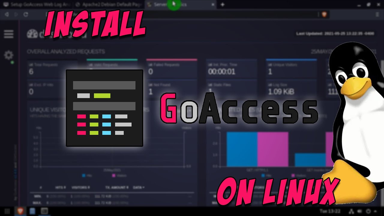 Setup GoAccess Web Log Analyzer On Linux - YouTube