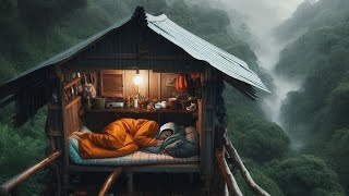 不眠症や安眠のための24時間年中無休の最高の雨音、ASMRリラックスできる大雨のホワイトノイズ、子守唄