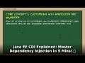 Master Java EE CDI in 5 Mins! 🚀 Dependency Injection Explained for Developers