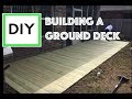 DIY for Beginners: How to build a ground level deck (with instructions and time lapse)