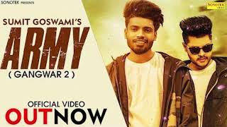 Army (Sumit Goswami) New Haryanvi Songs Haryanvi 2020 || Sonotek Records