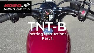 Koso TNT-B for Yamaha Bolt setting instructions - Part 1