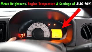 Suzuki ALTO 2021 - Heat Gauge / Meter Cluster Brightness \u0026 Settings/Options