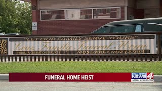 Funeral home heist