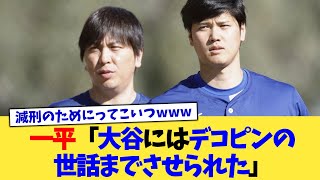 一平「大谷にはデコピンの世話までさせられた」【なんJ プロ野球反応集】【2chスレ】【5chスレ】