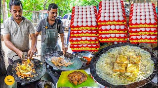 Two Brothers Selling Huge Variety Of Bread Omelette In Mysore Rs. 50/- Only l Mysore Street Food