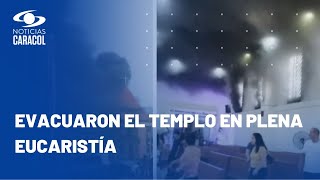 En Villa del Rosario, Norte de Santander, iglesia se incendió mientras feligreses estaban en misa
