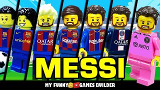 Life of MESSI - Lionel Messi story from Barcelona and PSG to Inter Miami (2000-2023) Lego Football