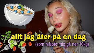 Allt jag äter under en dag (gick ner 10kg på 2 månader)