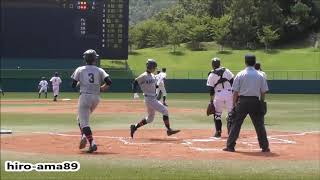 爲 琉ノ介 選手（庄原格致）  【先制タイムリー打ったよ】　20190831