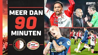 🎥🏆 𝙀𝙓𝙏𝙍𝘼 𝘽𝙀𝙀𝙇𝘿𝙀𝙉 Feyenoord - PSV: Cruciaal VAR-moment, ontlading en woede! 🔥 | Meer Dan 90 Minuten