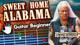 Sweet Home Alabama Guitar Lesson for Beginners Lynyrd Skynyrd Tutorial | Easy Chords, Backing Track