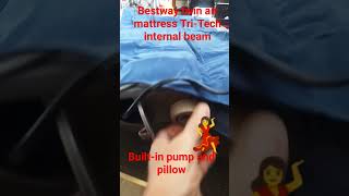 Bestway twin air mattress TriTech internal beams built-in pump and pillow 💃🛏️👀