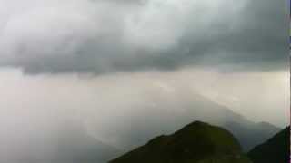 Onweer op de Grossglockner in Oostenrijk