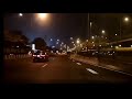 hd hyperlapse driving at night in bangkok. ขับรถจากถนนวิภาวดีรังสิต ลาดพร้าว