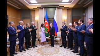 Birinci vitse-prezident Moskvada Rusiya Prezidenti Vladimir Putinlə görüşüb