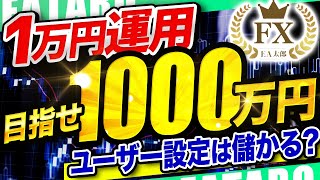 【FX 自動売買 検証】月利100％１万円無料EAをユーザー設定でやってみた！【初心者 おすすめ】