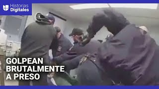 En video: oficiales penitenciarios golpean brutalmente a un preso esposado antes de su muerte