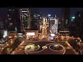 Flight over Tianfu Square, Chengdu, China | 4K drone video | high resolution