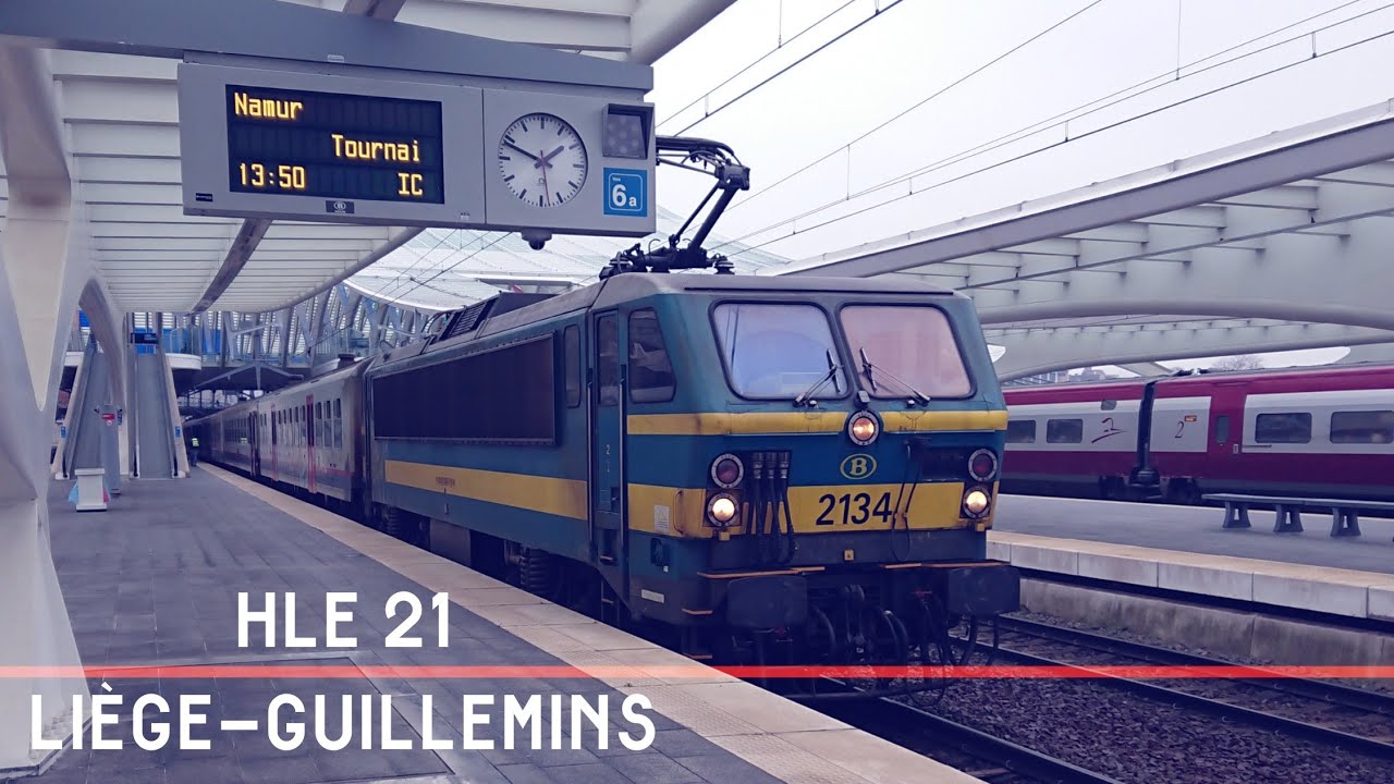 SNCB NMBS / HLE 21 (2134) + M4 / Vertrek Départ Abfahrt / Liège ...