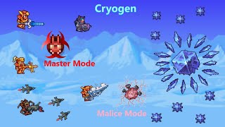 Cryogen on Master Malice Mode all class guide || Terraria 1.4 Calamity Mod guide