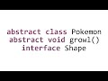 Abstraction in Java - Abstract Classes, Abstract Methods, Interfaces