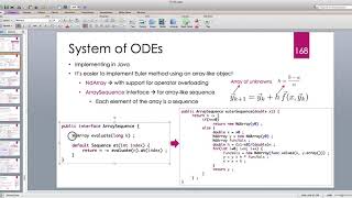 Java for Scientific Computing: Systems of Ordinary Differential Equations -- Part 1