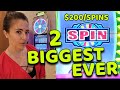 OMG $200 SPINS & My BIGGEST JACKPOTS EVER on WHEEL OF FORTUNE Slot Machine In VEGAS