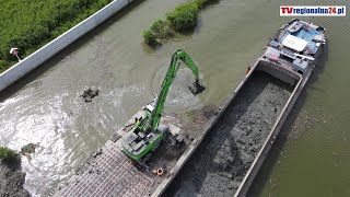 ETAP IV Przekopu Mierzei Wiślanej  Pogłębianie Rzeki Elbląg Budowa drogi wodnej - wideo z drona ♥️