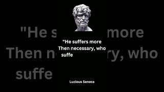 Seneca's Quotes which are better to be known when young to not Regret in Old Age #shorts #seneca