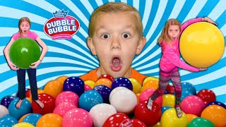 Sisters Got ShRunk Inside A Bubble GumBall Machine!