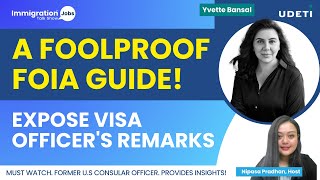 A foolproof FOIA Guide to unlock Visa Secrets | Getting the Visa Officer's Notes! #VisaSecrets