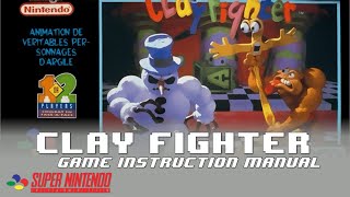 [SNES Manual] Clay Fighter Game Manual - Animated for the Super Nintendo / Super Famicom