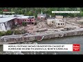 aerial footage asheville north carolina grapples with destruction by hurricane helene