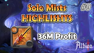 Albion Online - 36M Profit In The Mists | PVP Highlights｜6.0 Wildfire Staff #9