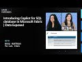 Introducing Copilot for SQL database in Microsoft Fabric | Data Exposed