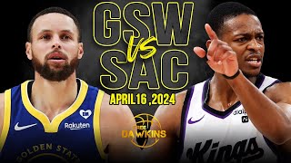 Golden State Warriors vs Sacramento Kings  Game Highlights | 2024 Play-In | Free