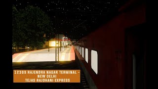 12309 Rajendra Nagar Terminal - New Delhi Tejas Rajdhani Express| INDIAN TRAIN SIMULATOR | MSTS