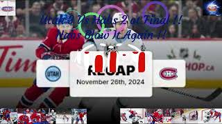 231 Episode : Utah 3 vs Habs 2 ot Final !! Habs Blow It Again !!