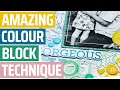 How to Create amazing Color-Blocked Pages FAST! | Scrapbook Tutorial