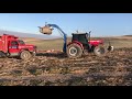 massey ferguson 5480 Çamurda kalan kamyona yardım