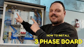 3 phase distribution board installation and wiring - How do you do it ?